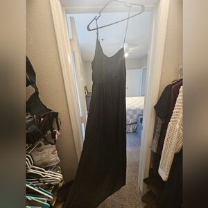 Banana Republic One Shoulder Black Dress